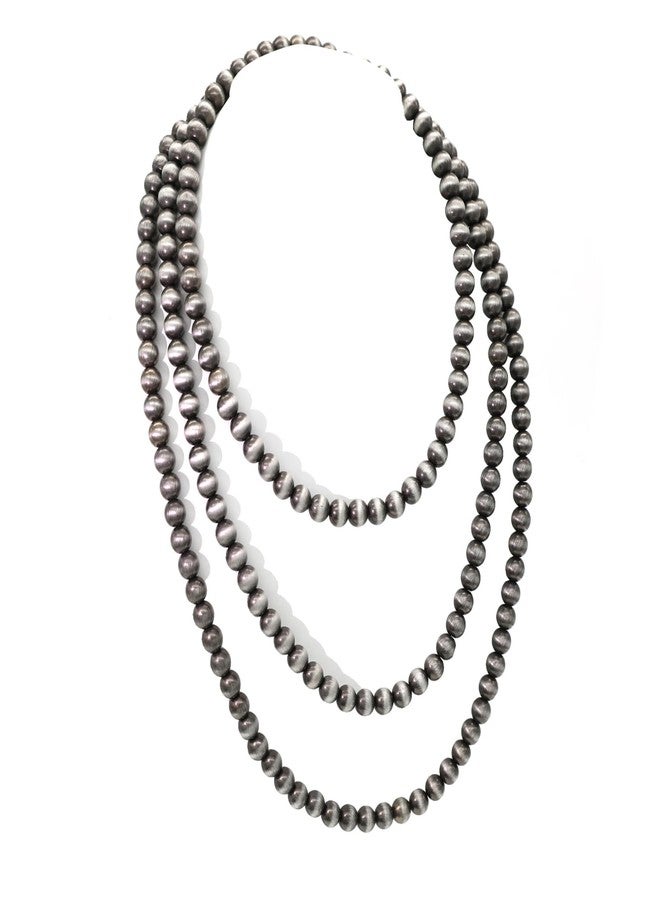 CIOOU Created Navajo Pearl Necklace for Women Multi Strand Turquoise Choker Western Jewelry Boho Chic Turquoise Beaded Necklaces - Image 1